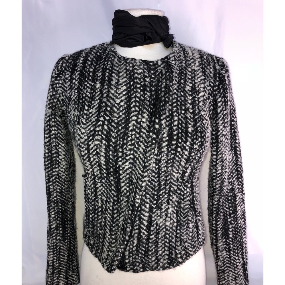 CAbi Tweed Mockingbird Jacket Zipper Style #529